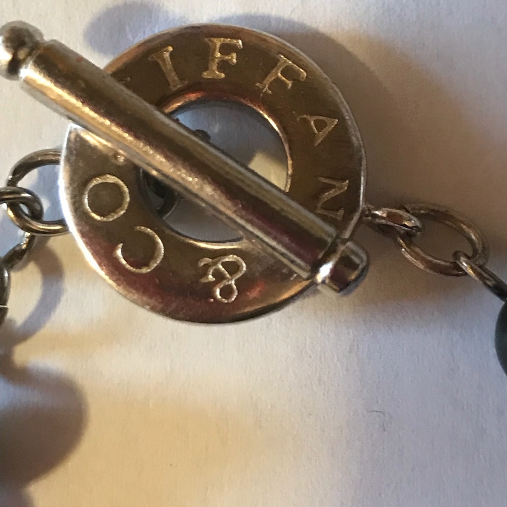 Tiffany & co black onyx necklace